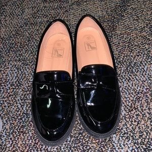 Black loafers